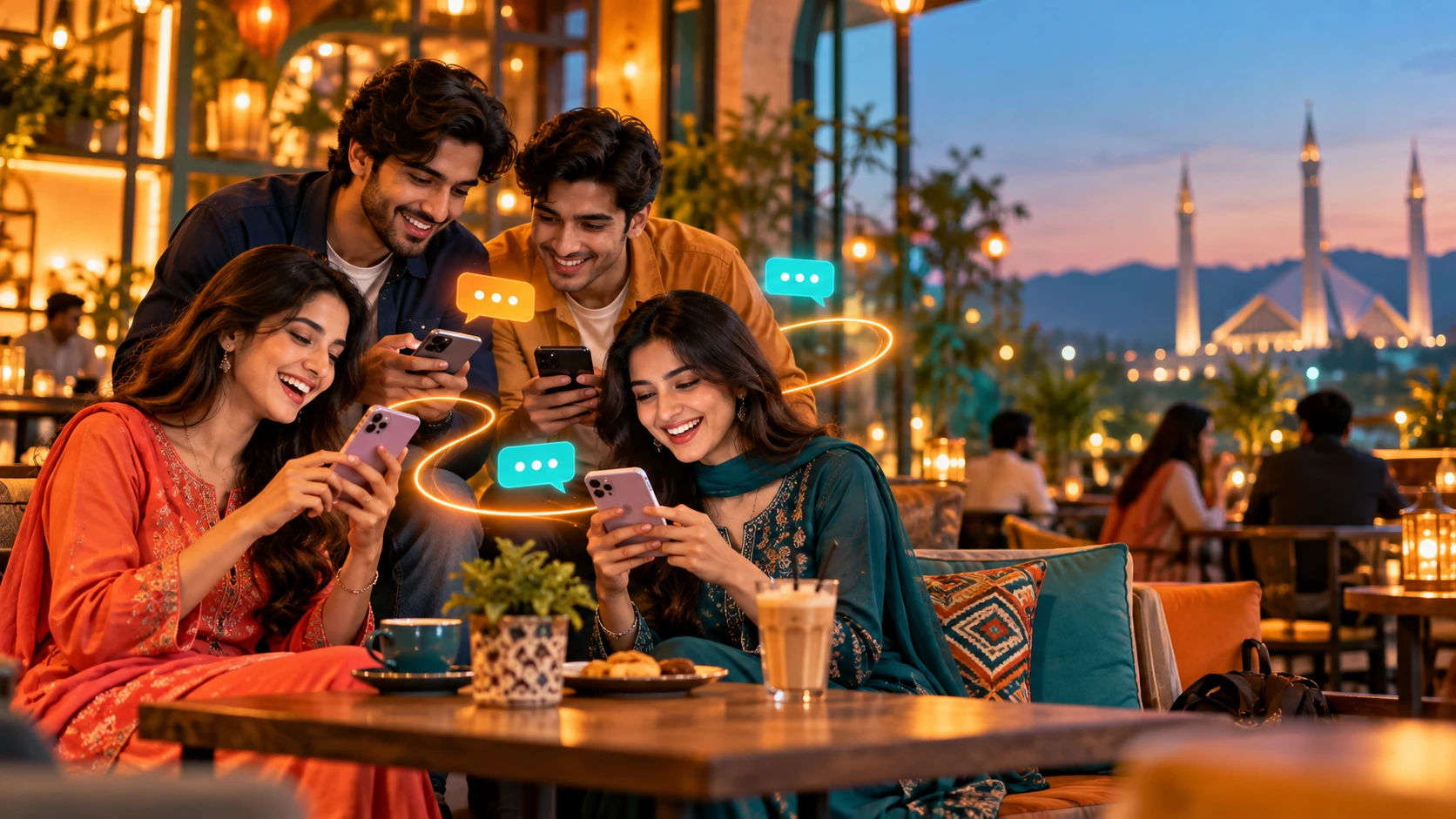 Friends in Pakistan connecting through MIGO Live instant chat
